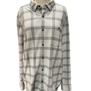 Rhone Hardy Flannel Shirt — Sandstone Windowpane | Size XL (MSRP $148)